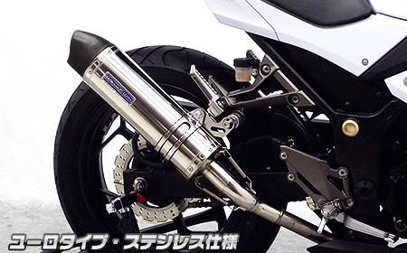 スリップオンマフラー ユーロタイプ ステンレス ウイルズウィン（WirusWin） Ninja250（ニンジャ）JBK-EX250L