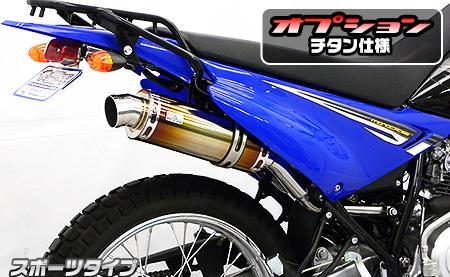 スリップオンマフラースポーツタイプ チタン ウイルズウィン（WirusWin） XTZ125