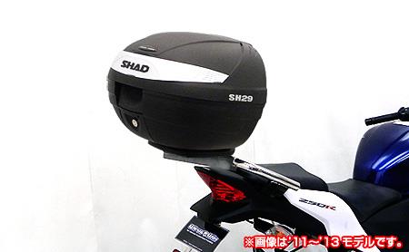 SHAD製リアボックス付 タンデムバー ウイルズウィン（WirusWin） CB250F（14年〜）