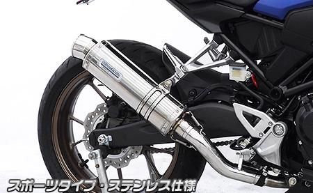 スリップオンダイナミックマフラー スポーツタイプ ステンレス ウイルズウィン（WirusWin） CB250R（8BK-MC52）