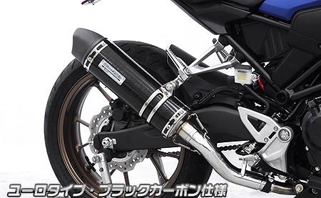 スリップオンダイナミックマフラー ユーロタイプ ブラックカーボン ウイルズウィン（WirusWin） CB250R（8BK-MC52）