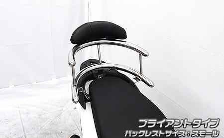 バックホールドタンデムバー ブライアントタイプ バックレストスモール ウイルズウィン（WirusWin） Dio110（ディオ110）8BJ-JK03