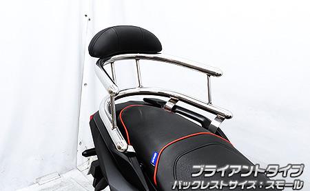 バックホールドタンデムバー ブライアントタイプ バックレストスモール ウイルズウィン（WirusWin） ADV160（8BK-KF54）