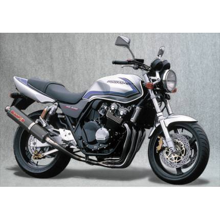 SPEC-A ステンレスマフラー 4-2-1カーボンサイレンサー YAMAMOTO（ヤマモトレーシング） CB400SF（99〜07年）