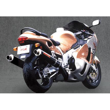 SPEC-A スリップオンマフラー カーボンサイレンサー YAMAMOTO（ヤマモトレーシング） GSX1300R（隼）〜05年  [31300-02NCN] - バイク王ダイレクト