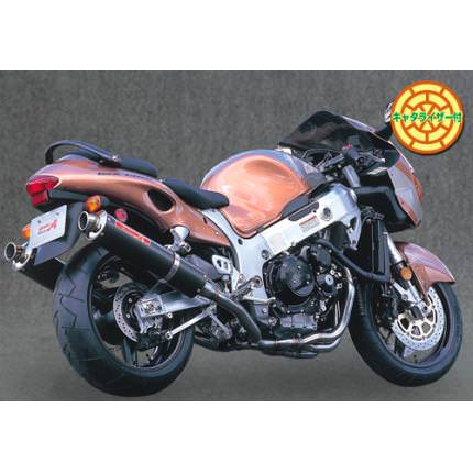 SPEC-A　チタンマフラー4-2-1-2 カーボンサイレンサー YAMAMOTO（ヤマモトレーシング） GSX1300R（隼）〜05年